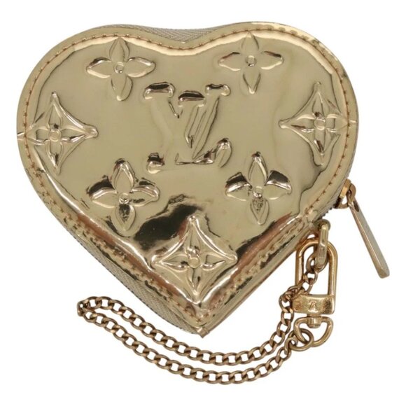 LOUIS VUITTON Monogram Miroir Porte Monnaie Coeur Purse Dore M93567 Auth 129270V - Picture 3 of 14